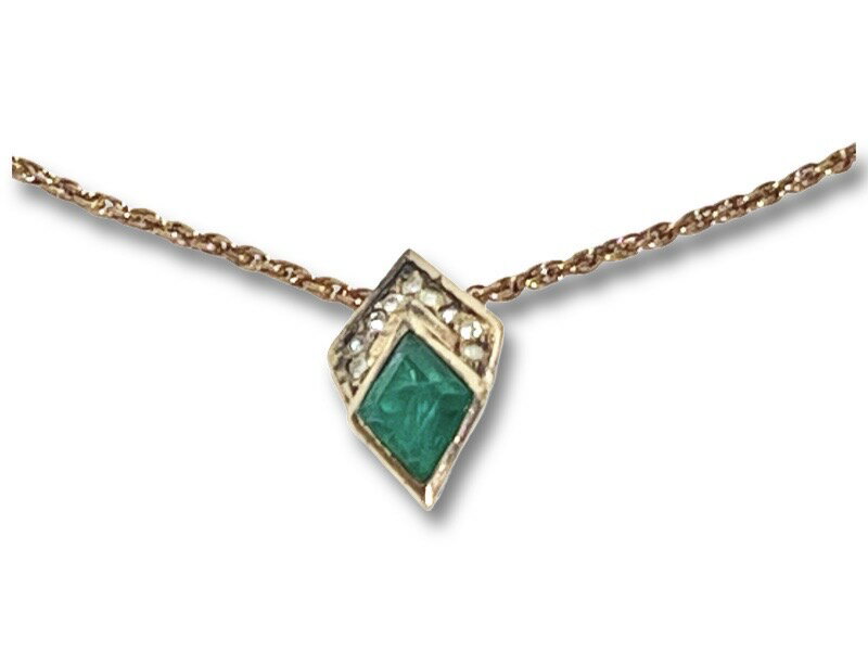 Rakuten - Christian Dior クリスチャン ディオール ヴィンテージ カラーストーン ラインストーン トップ ネックレス ゴールド グリーン アクセサリー【中古】【鑑定済み】【送料無料】