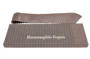 Ermenegildo Zegna エルメネジルド ゼニア ステッチ調 総柄 シルク ネクタイ ダークグレー ピンク スーツ 箱有り ほぼ未使用 ビジネス メンズ【中古】【鑑定済み】【送料無料】