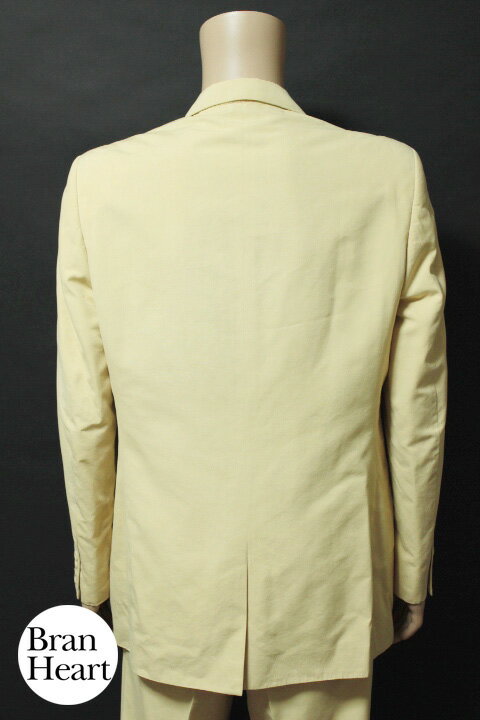 ジャンニ ヴェルサーチ GIANNI VERSACE COUTURE クチュール シルク混 3B シングル スーツ size50 ベージュ メンズ【中古】【送料無料】