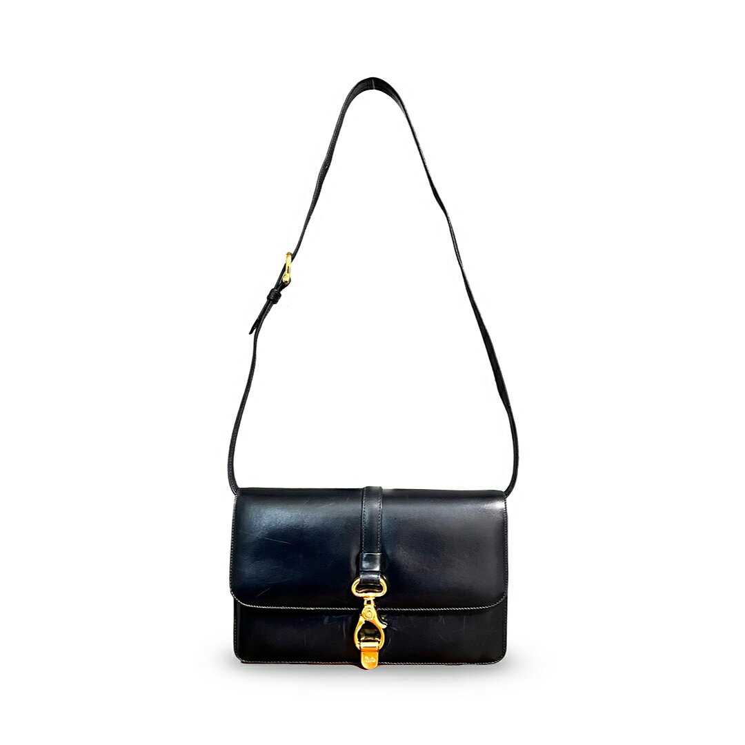 CELINE セリーヌ ホースビット金具 ホースキャリッジ 2WAY ショルダーバッグ クラッチバッグ レザー【中古】【鑑定済み】【送料無料】