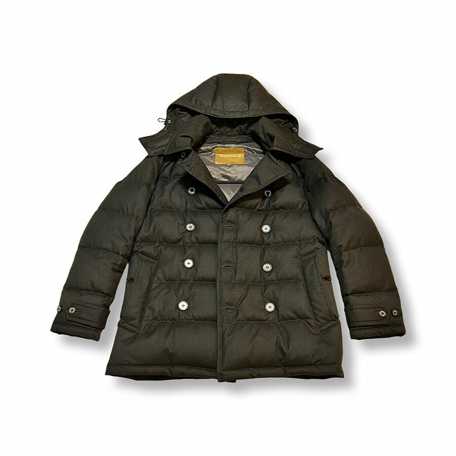 乐天商城 - MACKINTOSH マッキントッシュ WHEEN ウィーン ダブルブレスト フード付き Pコートスタイル ダウンコート ジャケット ネイビー size38 メンズ GTS-WHEEN-WH【中古】【鑑定済み】