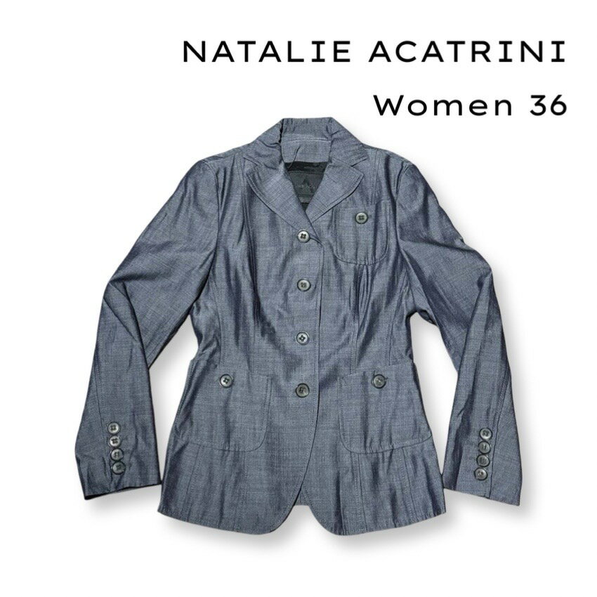乐天商城 - NATALIE ACATRINI ナタリーアカトリーニ シングル ジャケット size 36 レディース トップス イタリア製【中古】【鑑定済み】【送料無料】