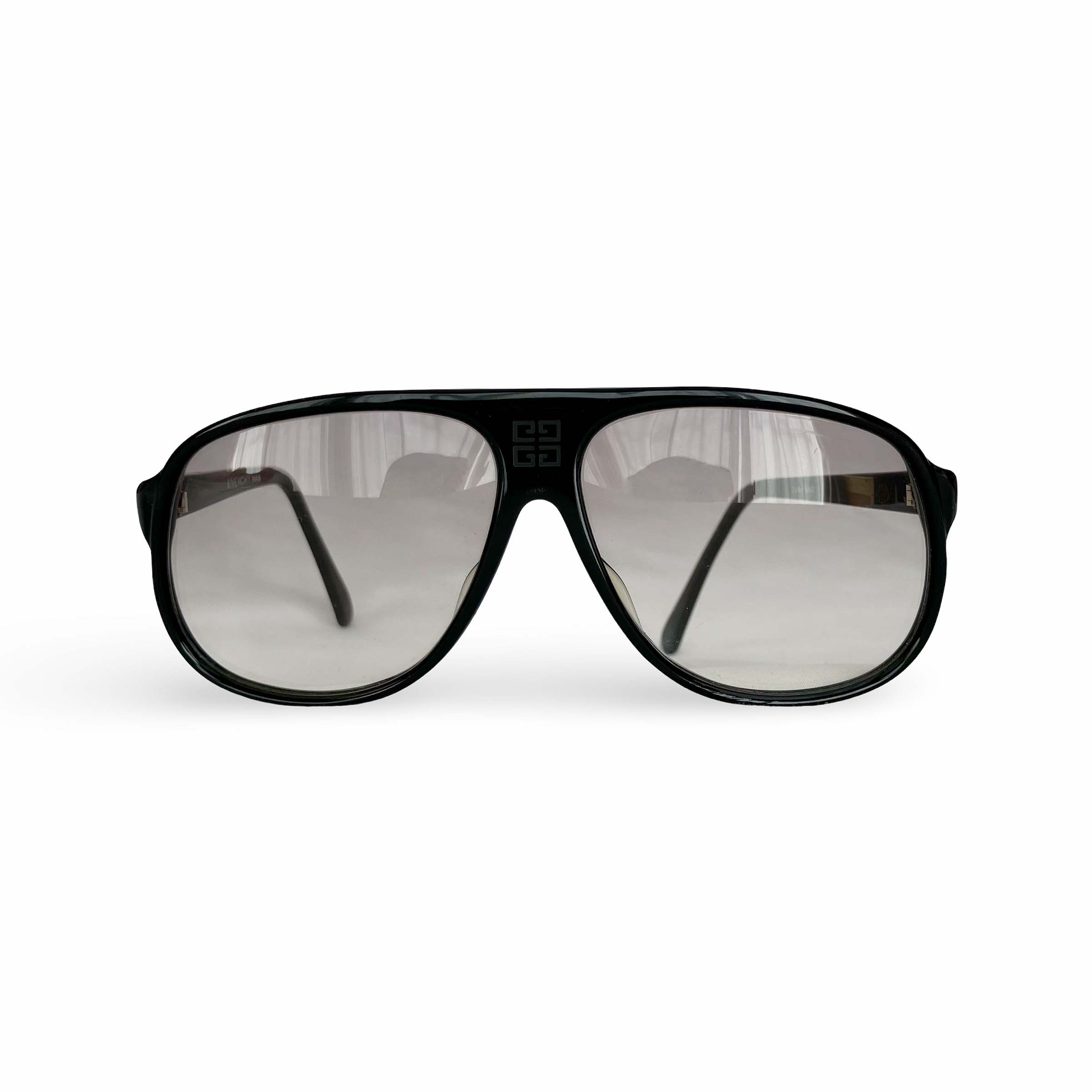 Rakuten - GIVENCHY ジバンシイ ビッグシェイプ ティアドロップ サングラス ブラック 259-S60 メンズ レディース アイウェア ヴィンテージ【中古】【鑑定済み】