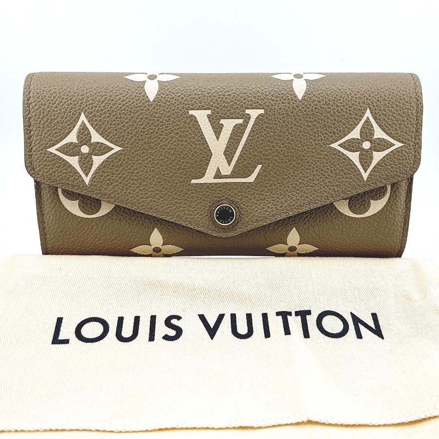 Rakuten - LOUIS VUITTON ルイヴィトン ポルトフォイユ・サラNM 長財布 ベージュM81049 【中古】【鑑定済み】
