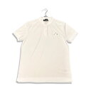 J.LINDEBERG ジェイリンドバーグ BODE REGULAR GOLF FIT POLO ノーカラー ドライ 半袖 ポロシャツ ホワイト size M【中古】【鑑定済み】【送料無料】【中古】【鑑定済み】【送料無料】(4)