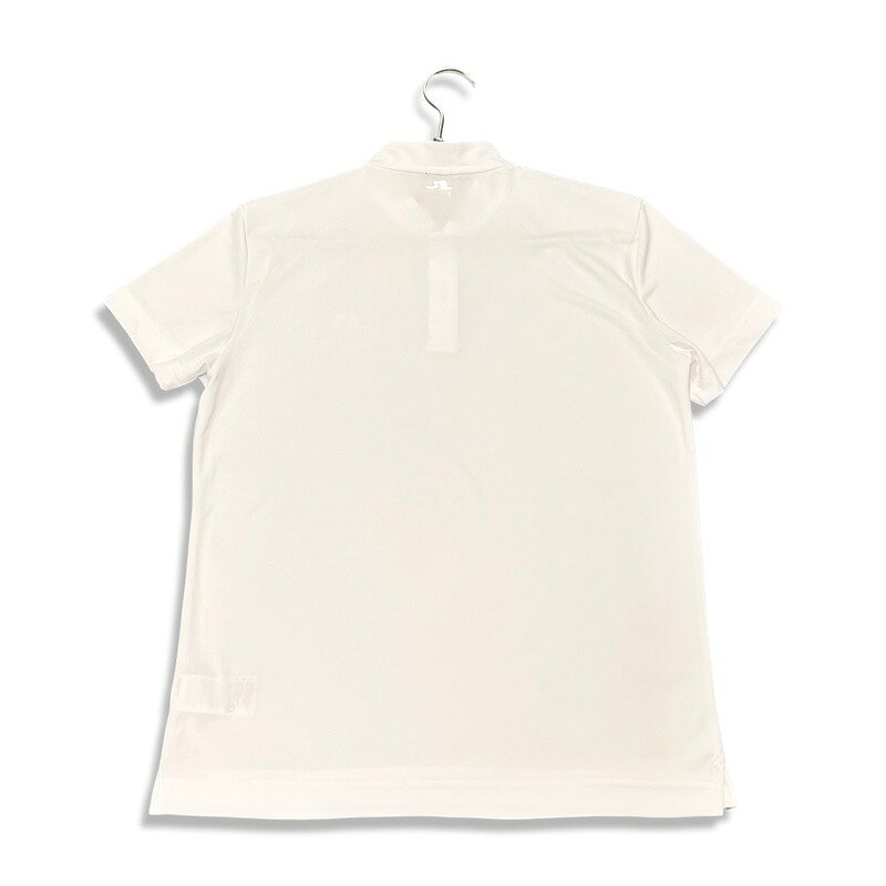ブランハート 楽天市場店のJ.LINDEBERG ジェイリンドバーグ BODE REGULAR GOLF FIT POLO ノーカラー ドライ 半袖 ポロシャツ ホワイト size M【中古】【鑑定済み】【送料無料】【中古】【鑑定済み】【送料無料】｜アングル2