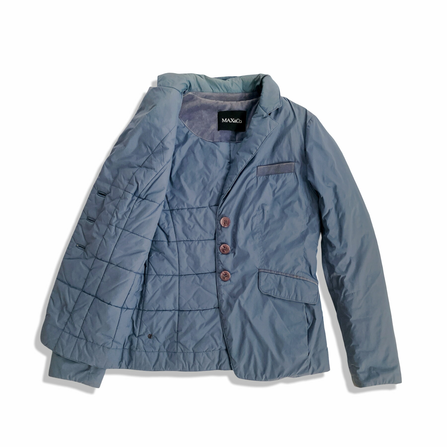 MAX&Co. マックスアンドコー 中綿 アウター ジャケット size38 ブルー レディース 国内正規タグ【中古】【鑑定済み】