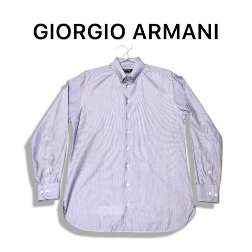 GIORGIO ARMANI ジョルジオアルマーニ 細ストライプ柄 長袖 ボタン シャツ ブルー size 41 メンズ 国内正規品 イタリア製【中古】【鑑定済み】【送料無料】【中古】【鑑定済み】【送料無料】 GIORGIO ARMANI ジョルジオアルマーニ 細ストライプ柄 長袖 ボタン シャツ ブルー size 41 メンズ 国内正規品 イタリア製【中古】【鑑定済み】【送料無料】【中古】【鑑定済み】【送料無料】