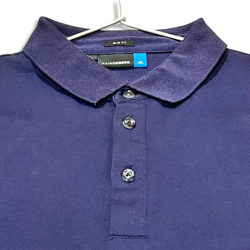 J.LINDEBERG ���������ɥС��� M Jeffrey Slim Expand Jersey Ĺµ ̵�� �ݥ������ �ͥ��ӡ� size L ��� ����ե���������šۡڴ���Ѥߡۡ�����̵���ۡ���šۡڴ���Ѥߡۡ�����̵����