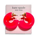 kate spade ケイトスペード POOL SIDE Jelly Hoops ジェリー フープ ピアス ピンク アクセサリー【中古】【鑑定済み】【送料無料】【中古】【鑑定済み】【送料無料】