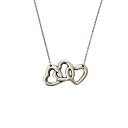 Tiffany&Co ティファニー トリプルハート シルバー Ag 925 SILVER ネックレス ペンダント レディース アクセサリー 箱 専用袋有り 正規品【中古】【鑑定済み】【送料無料】