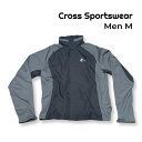 Cross Sportswear クロススポーツウエア ジップアップ ウインドブレーカー Mサイズ スポーツ ブラック グレー メンズ【中古】【鑑定済み】【送料無料】