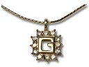 GIVENCHY ジバンシィ Gモチーフ ラインストーン ネックレス オメガチェーン ゴールド アクセサリー【中古】【鑑定済み】【送料無料】