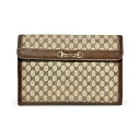 GUCCI Accessory Collection グッチ ホースビット GG クラッチバッグ ドキュメントケース オールドグッチ ブラウン A4サイズ ビジ...
