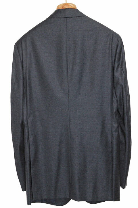 Loro Piana ロロ ピアーナ ビスポーク 正規品 シングル 3B ウール ベスト スリーピース スーツ 無地 ネイビー メンズ イタリア製 オーダーメイド WISH Super 170'S Wool【中古】【鑑定済み】【送料無料】