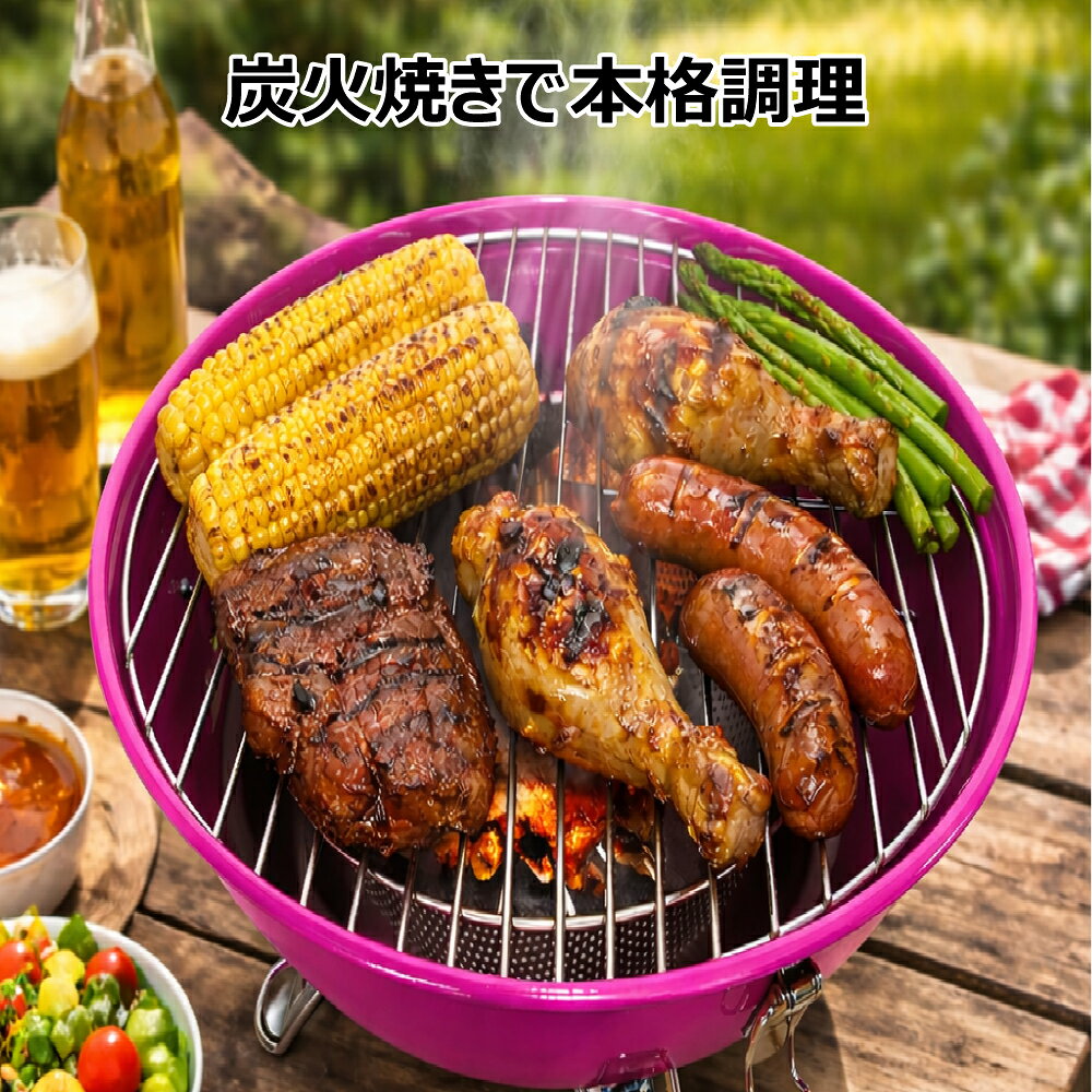 BranchGrill 【選べる3色】 炭火焼き ポータブル BBQグリル KLT636 軽量 コンパク...