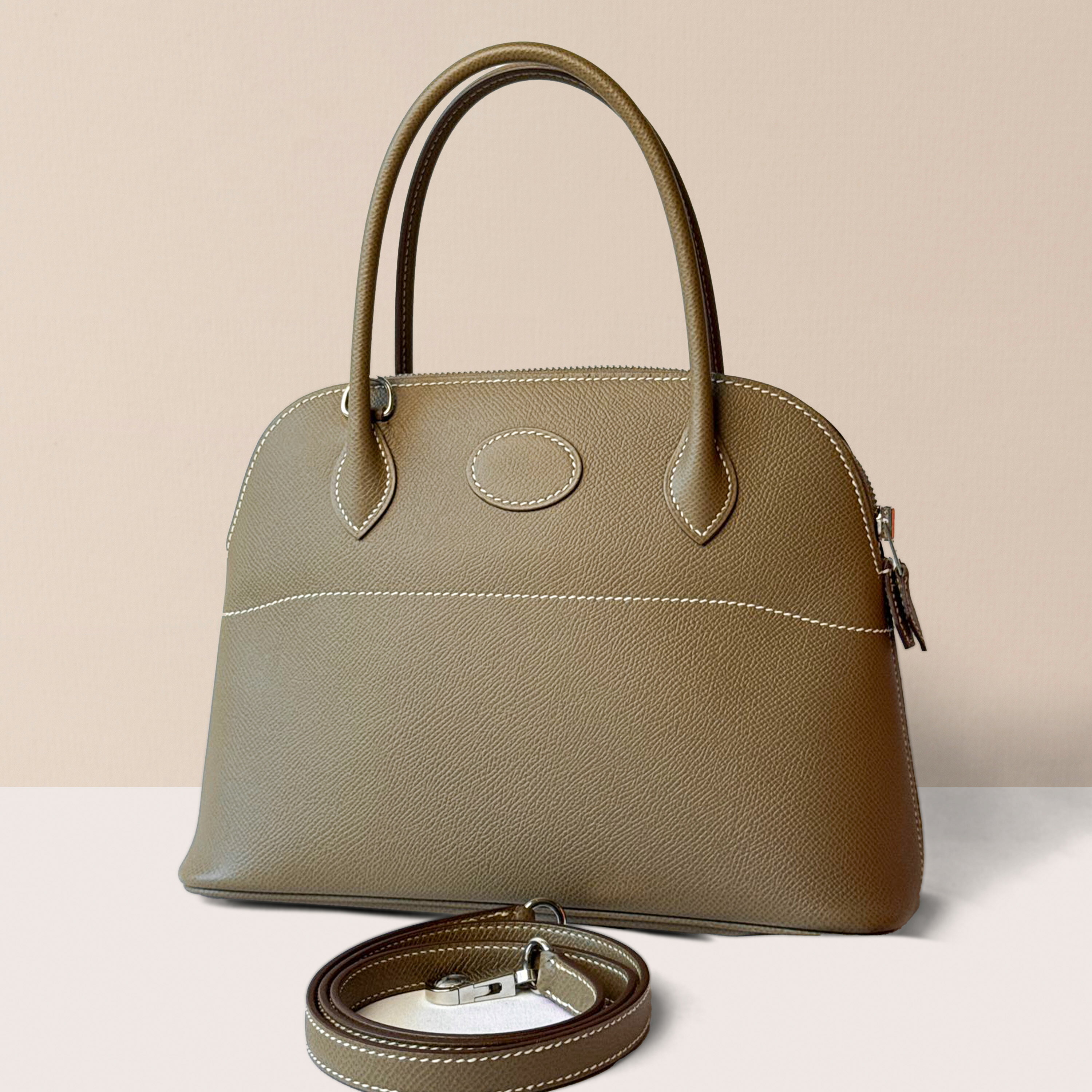 \ 10/1〜10/15限定 / 【最大15％OFFクーポン配布中】HERMES エルメス ボリード27 エトゥープ Z刻印 バッグ ハンドバッグ レディース メンズ（中古）のサムネイル