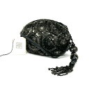 【中古】良品 JAMINPUECH ジャマンピュエッシュ スパンコール ビーズ フリル ショルダー バッグ dD0859N