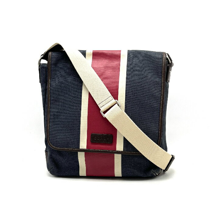 Rakuten - 【中古】良品 COACH コーチ ロゴ キャンバス ショルダー バッグ fY11192A