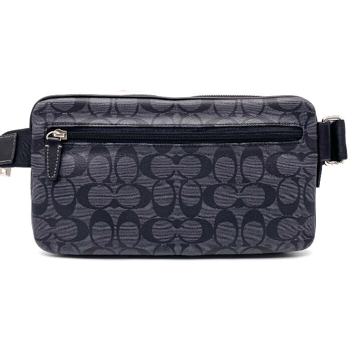 【中古】良品 COACH コーチ シグネチャー レザー ボディ バッグ fY11461N