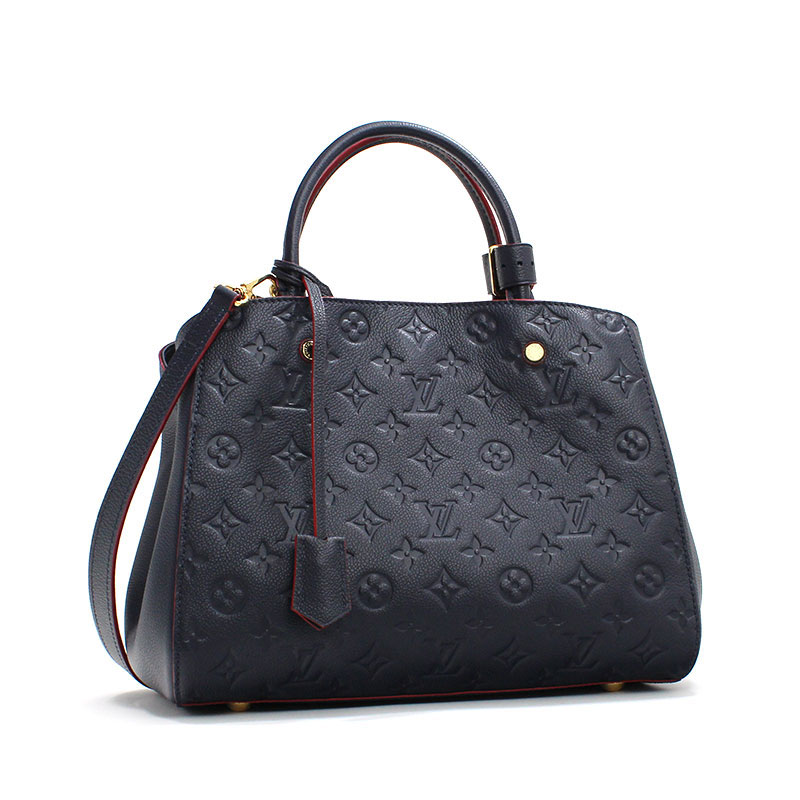 륤ȥ LOUIS VUITTON 2WAYХå ϥɥХå ơ˥MM Υࡦץȥ쥶 ޥ꡼/롼 ͥӡ֥롼 å Montaigne MM Monogram Empreinte M42746