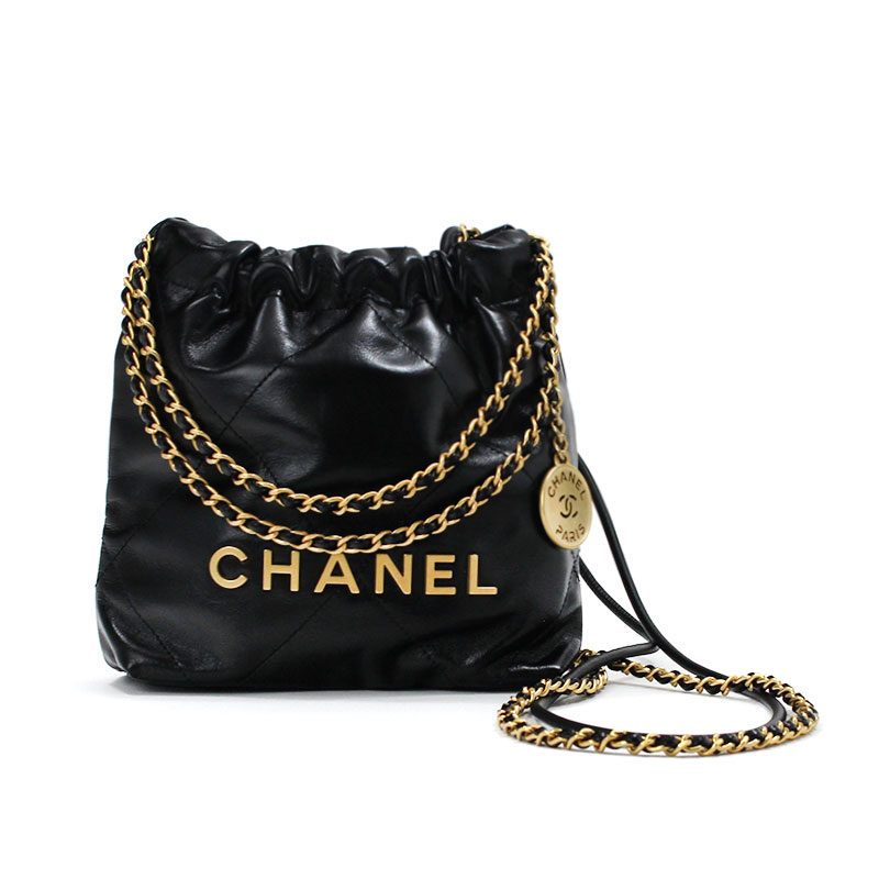 ͥ CHANEL ۡܡХå 22 ߥ Хå ϥɥХå MINI HOBO 22 2023ǯղSS쥯󿷺 㥤ˡե ֥å ɶ AS3980 B08037 94305