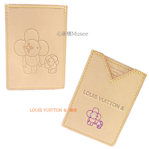 ≪新品≫ルイヴィトン 2021年「LOUIS VUITTON &」 原宿 限定 パスケース カード M80820 ヴィヴィエンヌ ペチュラ パープル×シルバー スタンプ付き カードケース LOUIS VUITTON