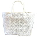 トートバッグ ≪ 新品 ≫ 正規品 GOYARD ゴヤールサンルイ GM 白 ホワイト トート バッグ ショッパー リボン ラッピング ST LOUIS　GM White tote bag brand new