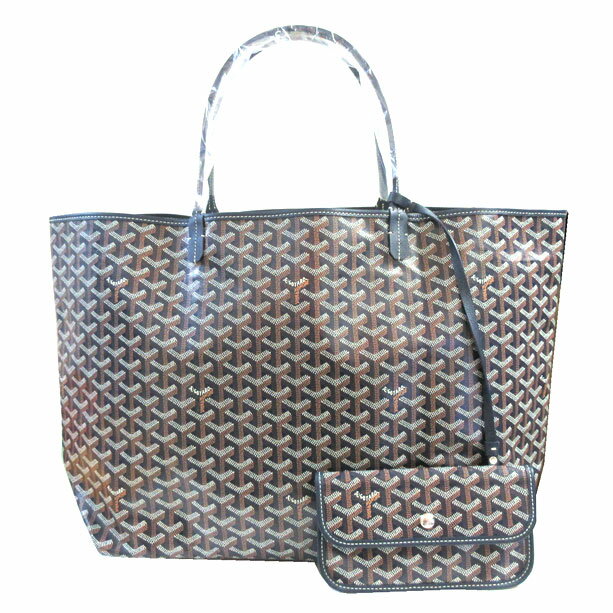 トートバッグ ≪ 新品 ≫ 正規品 GOYARD ゴヤールサンルイ GM 紺 マリーヌ ネイビー トート バッグ ショッパー リボン ラッピング ≪Brand new≫ GOYARD Goyard ST LOUIS GM Marine Navy Tote bag Shopper Ribbon Wrapping Genuine