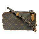 【中古】LOUIS VUITTON ルイ・ヴィトン M51828 モノグラム PVC ポシェット マルリーバンドリエール ブラウン 167200 ポシェット