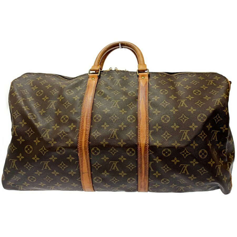 【中古】LOUIS VUITTON ルイ・ヴィトン M41424 モノグラム PVC キーポル55 バンドリエール ボストンバッグ ブラウン 172894 ボストンバッグ