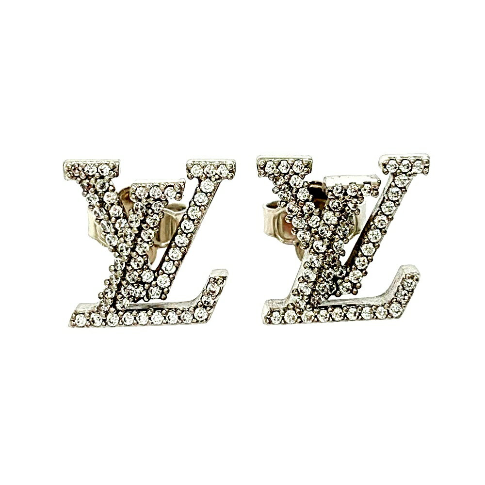 Louis Vuitton Earrings LV Iconic Strass Silver M00608