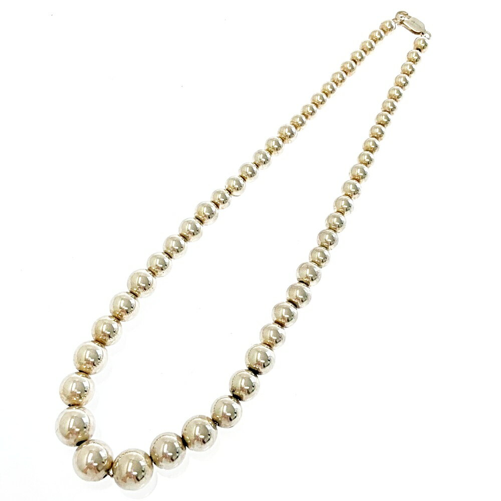 【中古】TIFFANY&Co. ティファニー シルバー ハードウェア ボール ネックレス 27.4g 925刻印 186825 ネックレスのサムネイル
