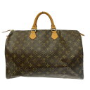 【中古】LOUIS VUITTON ルイ・ヴィトン M41522 モノグラム PVC スピーディ40 ボストンバッグ ブラウン 176020 ボストンバッグ