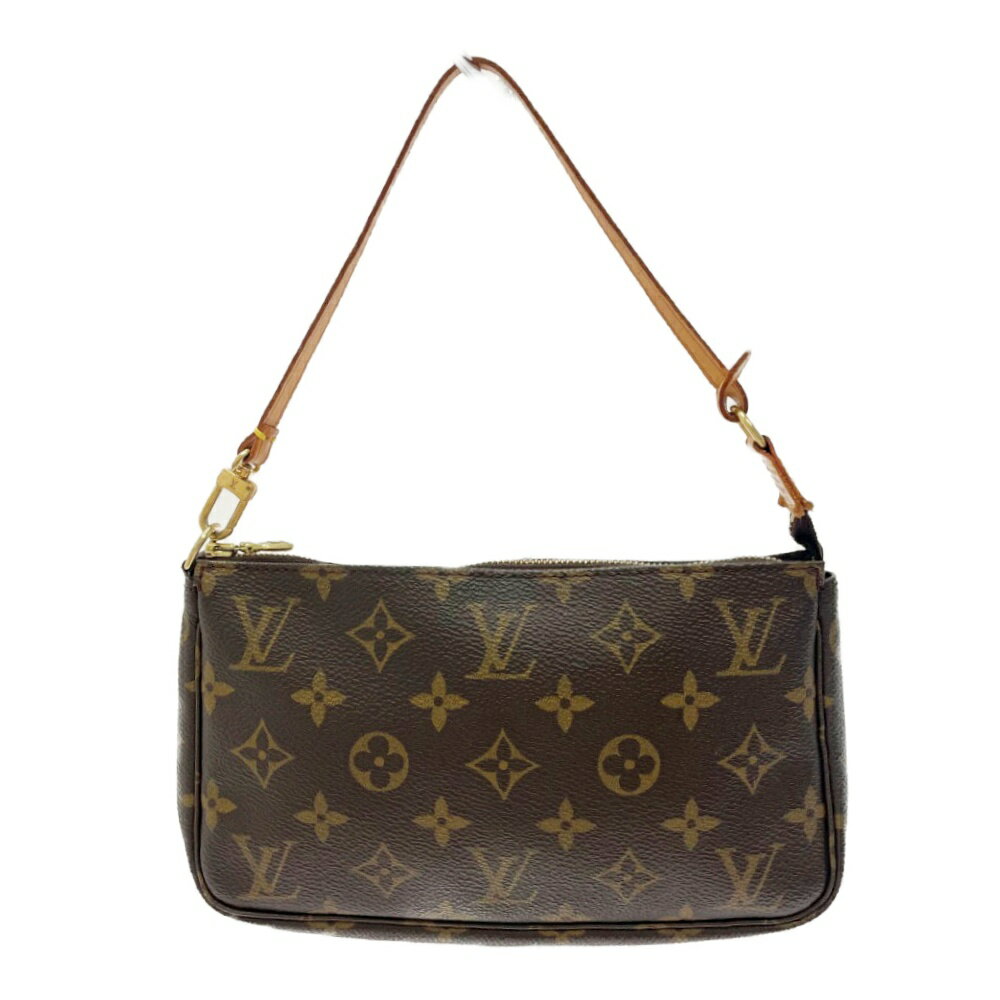 【中古】LOUIS VUITTON ルイ・ヴィトン M51980 モノグラム PVC アクセソワール ポーチ ブラウン 187951 ポーチ