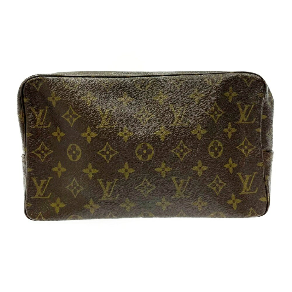 【中古】【ジャンク】 LOUIS VUITTON ルイ・ヴィトン M47522 モノグラム PVC トゥルーストワレット27 ブラウン 203423 セカンドバッグ