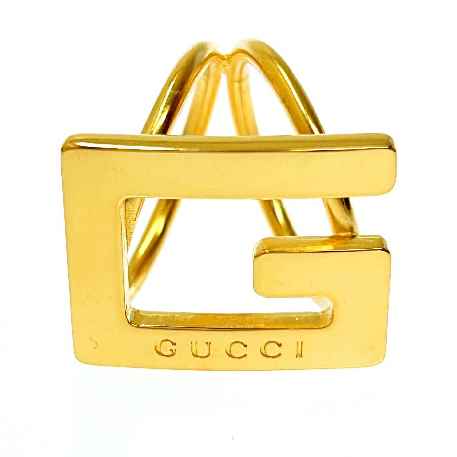 【中古】【箱付き】 GUCCI グッチ GP Gロゴ スカーフリング レディース 211534 スカーフリング