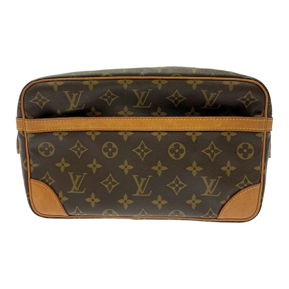 【中古】【ジャンク】 LOUIS VUITTON ルイ・ヴィトン M51845 モノグラム PVC コンピエーニュ28 セカンドバッグ ブラウン 219578 セカンドバッグ