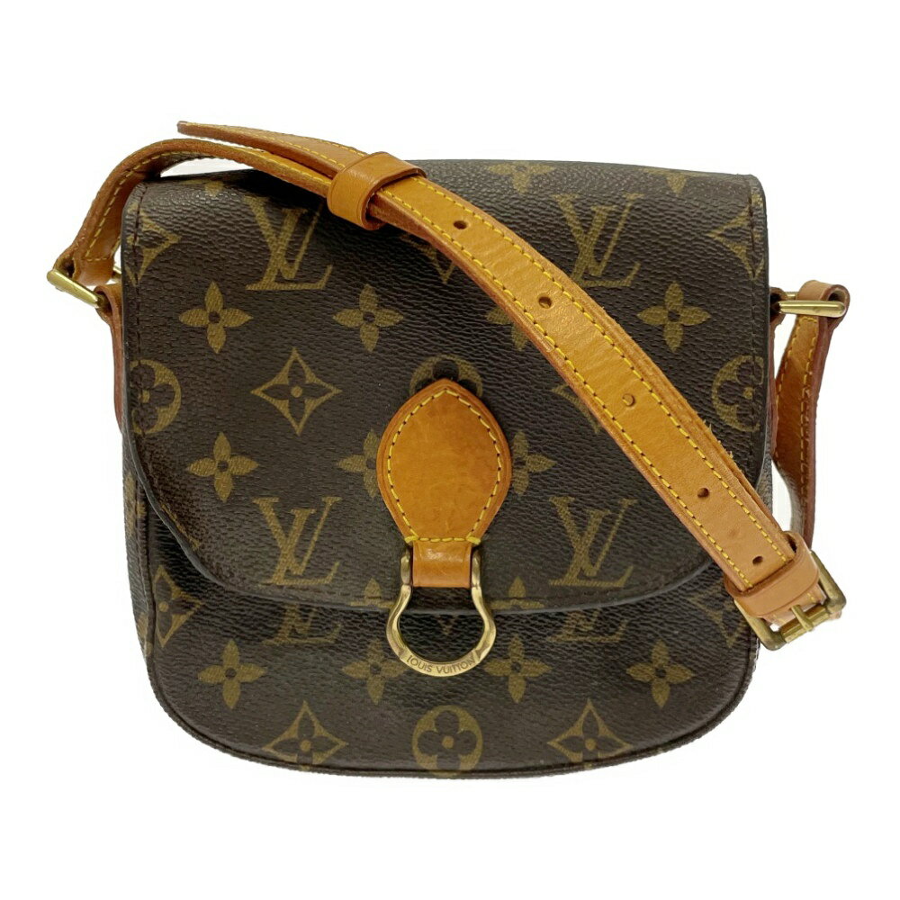 【中古】【ジャンク】 LOUIS VUITTON ルイ・ヴィトン M51244 モノグラム PVC サンクルー PM ショルダーバッグ ブラウン 235171 ショルダーバッグ