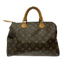 【中古】LOUIS VUITTON ルイ・ヴィトン M41526 モノグラム PVC スピーディ30 ボストンバッグ ブラウン 259080 ボストンバッグ