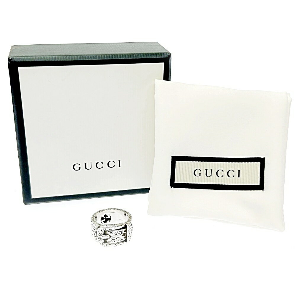 yÁzytz GUCCI Ob` Vo[ C^[bLOG AxXN xg`[t O 13.5g 925 257863 OEw