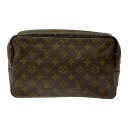【中古】LOUIS VUITTON ルイ・ヴィトン モノグラム PVC トゥルーストワレット28 ブラウン 288705 セカンドバッグ
