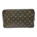 【中古】LOUIS VUITTON ルイ・ヴィトン M47522 モノグラム PVC トゥルース・トワレット28 ブラウン 282497 セカンドバッグ