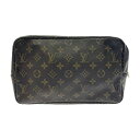 【中古】LOUIS VUITTON ルイ・ヴィトン M47522 モノグラム PVC トゥルース・トワレット28 ブラウン 297092 セカンドバッグ(4)