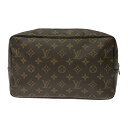 【中古】LOUIS VUITTON ルイ・ヴィトン M47522 モノグラム PVC トゥルーストワレット28 ブラウン 326427 セカンドバッグ