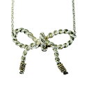 【中古】TIFFANY&Co. ティファニー シルバー ゴールド リボンモチーフ ネックレス 7.5g 925/750刻印 324031 ネックレス(4)