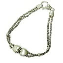 【中古】TIFFANY&Co. ティファニー シルバー ダブルロープ ハート ブレスレット 22.8g 925刻印 363093 ブレスレット(4)