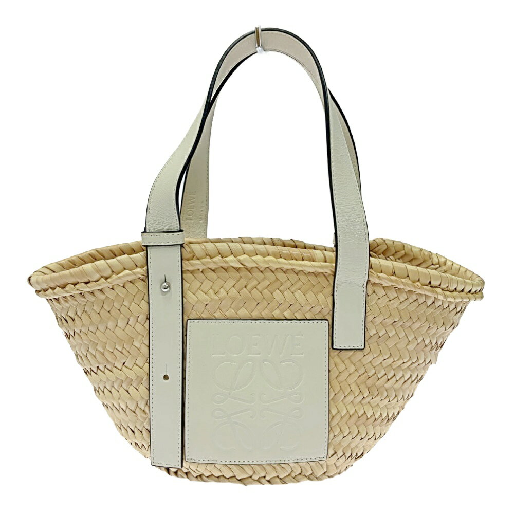 【中古】LOEWE ロエベ ヤシの葉 カーフスキン バスケットバッグ スモール 333474 ハンドバッグ