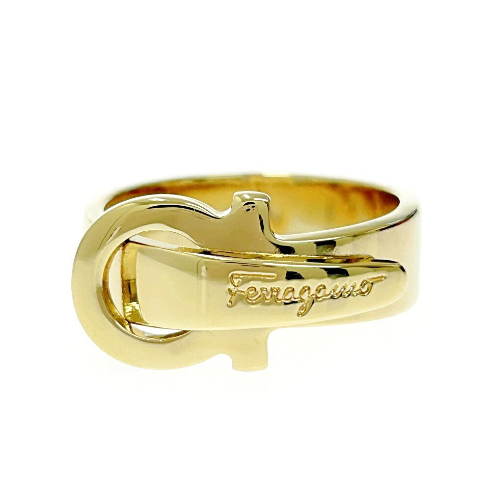 【中古】【箱付き】 Salvatore Ferragamo サルヴァトーレフェラガモ GP ガンチーニ スカーフリング 388657 スカーフリング