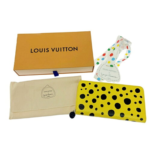 【中古】【箱付き】【未使用】 LOUIS VUITTON ルイ・ヴィトン M81960 エピ ジッピーウォレット ×草間彌生 ジョーヌ ノワール 395912 長財布 【中古】【箱付き】【未使用】 LOUIS VUITTON ルイ・ヴィトン M81960 エピ ジッピーウォレット ×草間彌生 ジョーヌ ノワール 395912 長財布